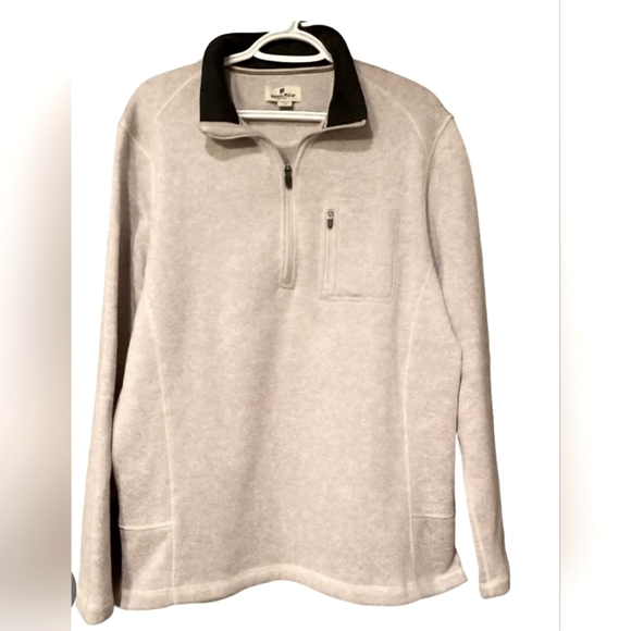 Woolrich Other - Woolrich Mens Pullover Quarter Zip Beige Outdoor Hiking Sweater XL